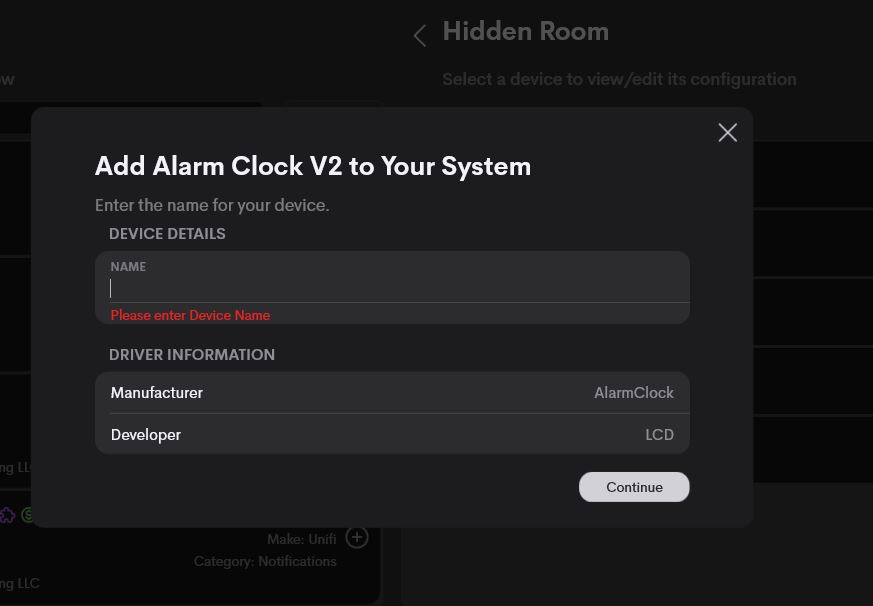 Naming the device